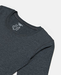Kid's Super Combed Cotton Rich Brushed Thermal Undershirt with StayWarm Treatment - Charcoal Melange