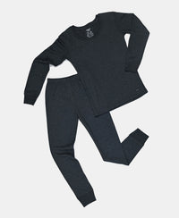 Kid's Super Combed Cotton Rich Brushed Thermal Undershirt with StayWarm Treatment - Charcoal Melange