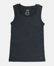 Kid's Super Combed Cotton Rich Brushed Thermal Muscle Vest with StayWarm Treatment - Charcoal Melange