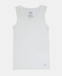 Kid's Super Combed Cotton Rich Brushed Thermal Muscle Vest with StayWarm Treatment - Off White