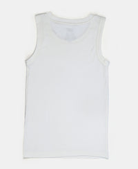 Kid's Super Combed Cotton Rich Brushed Thermal Muscle Vest with StayWarm Treatment - Off White