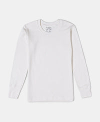 Extra Warmth Kid's Super Combed Cotton Rich Thermal Set with StayWarm Technology - Off White