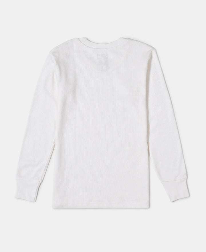 Extra Warmth Kid's Super Combed Cotton Rich Thermal Set with StayWarm Technology - Off White