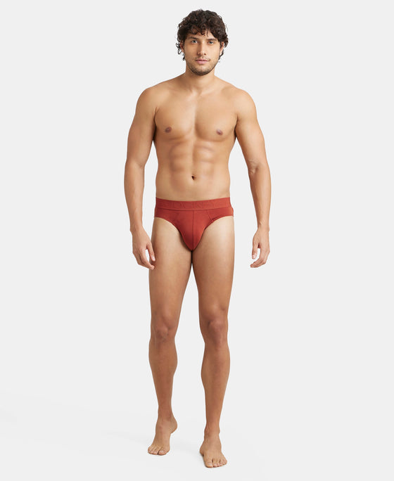 Environment Friendly Tencel Lyocell Fiber Brief With Natural Stayfresh Properties- Burnt Henna