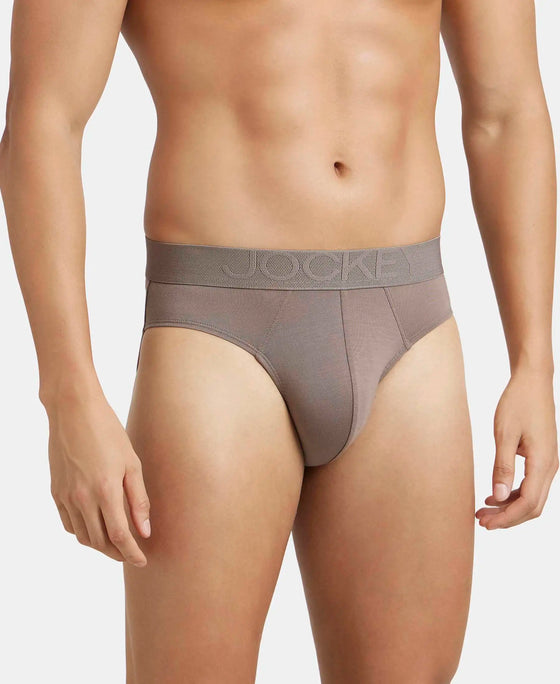Environment Friendly Tencel Lyocell Fiber Brief With Natural Stayfresh Properties - Dark Khaki-2