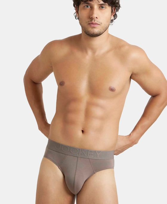 Environment Friendly Tencel Lyocell Fiber Brief With Natural Stayfresh Properties - Dark Khaki-5