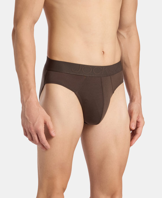 Environment Friendly Tencel Lyocell Fiber Brief With Natural Stayfresh Properties - Turkish Coffee
