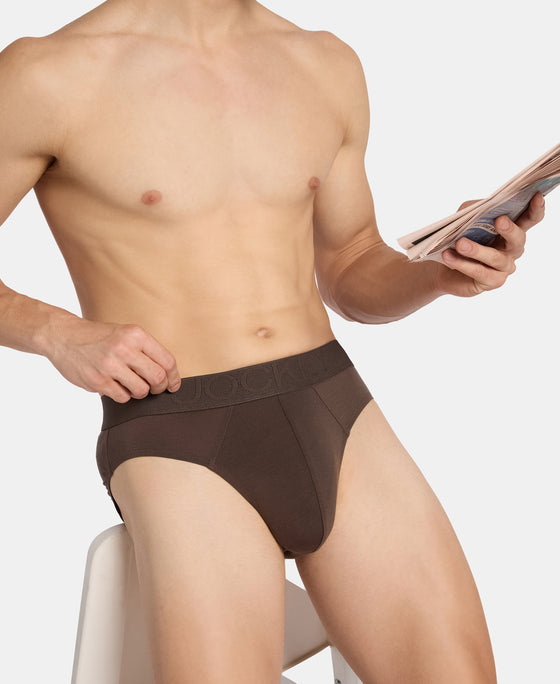 Environment Friendly Tencel Lyocell Fiber Brief With Natural Stayfresh Properties - Turkish Coffee