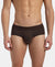 Bamboo Cotton Elastane Stretch Breathable Mesh Brief with StayDry Treatment - Java Melange