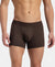 Bamboo Cotton Elastane Stretch Breathable Mesh Trunk with StayDry Treatment - Java Melange