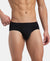 Soft Touch Recycled Microfiber Elastane Stretch Brief with Ultrasoft Waistband - Black