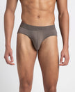 Soft Touch Recycled Microfiber Elastane Stretch Brief with Ultrasoft Waistband - Dark Khaki