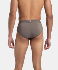 Soft Touch Recycled Microfiber Elastane Stretch Brief with Ultrasoft Waistband - Dark Khaki
