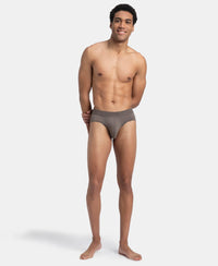 Soft Touch Recycled Microfiber Elastane Stretch Brief with Ultrasoft Waistband - Dark Khaki