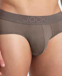Soft Touch Recycled Microfiber Elastane Stretch Brief with Ultrasoft Waistband - Dark Khaki