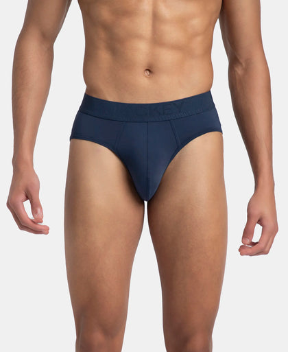 Soft Touch Recycled Microfiber Elastane Stretch Brief with Ultrasoft Waistband - Insignia Blue