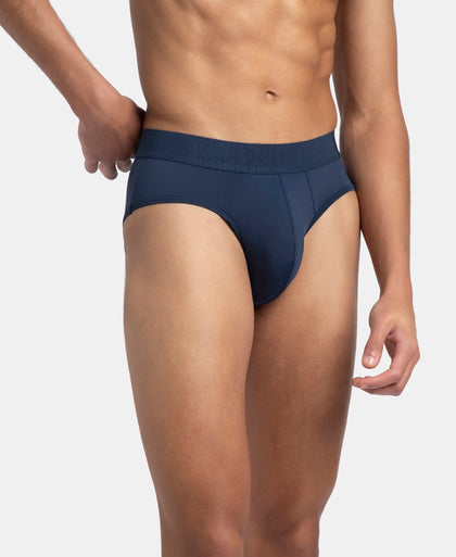Soft Touch Recycled Microfiber Elastane Stretch Brief with Ultrasoft Waistband - Insignia Blue