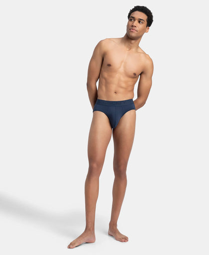 Soft Touch Recycled Microfiber Elastane Stretch Brief with Ultrasoft Waistband - Insignia Blue