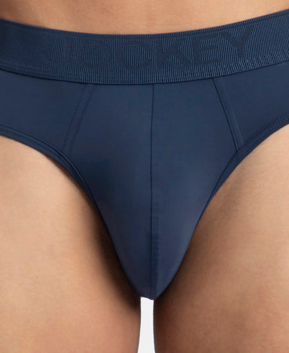 Soft Touch Recycled Microfiber Elastane Stretch Brief with Ultrasoft Waistband - Insignia Blue