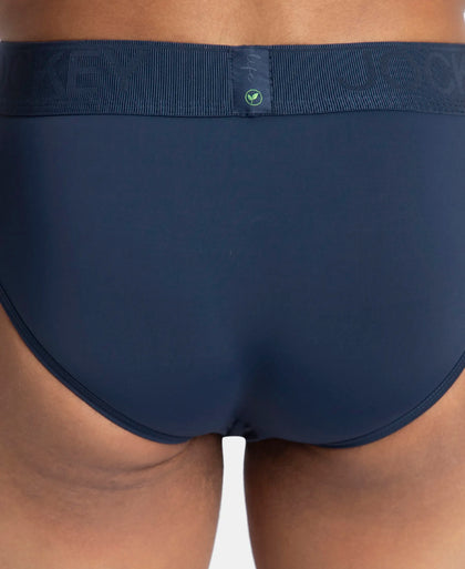 Soft Touch Recycled Microfiber Elastane Stretch Brief with Ultrasoft Waistband - Insignia Blue