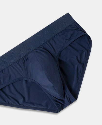 Soft Touch Recycled Microfiber Elastane Stretch Brief with Ultrasoft Waistband - Insignia Blue