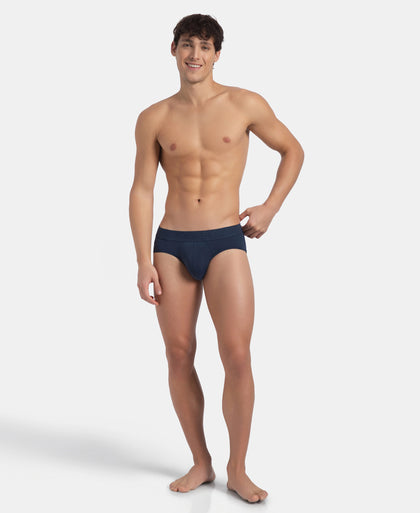 Soft Touch Recycled Microfiber Elastane Stretch Brief with Ultrasoft Waistband - Insignia Blue