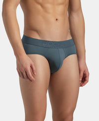 Soft Touch Recycled Microfiber Elastane Stretch Brief with Ultrasoft Waistband - Stormy Weather