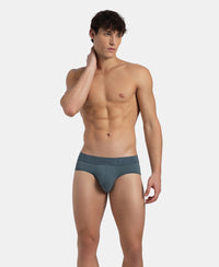 Soft Touch Recycled Microfiber Elastane Stretch Brief with Ultrasoft Waistband - Stormy Weather
