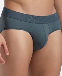 Soft Touch Recycled Microfiber Elastane Stretch Brief with Ultrasoft Waistband - Stormy Weather