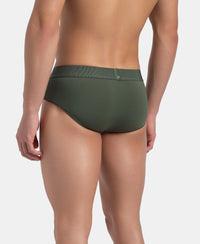 Soft Touch Recycled Microfiber Elastane Stretch Brief with Ultrasoft Waistband - Thyme