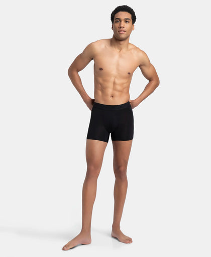 Soft Touch Recycled Microfiber Elastane Stretch Trunk with Ultrasoft Waistband - Black