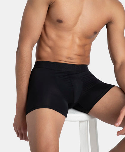 Soft Touch Recycled Microfiber Elastane Stretch Trunk with Ultrasoft Waistband - Black