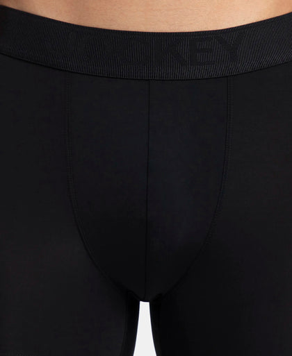 Soft Touch Recycled Microfiber Elastane Stretch Trunk with Ultrasoft Waistband - Black