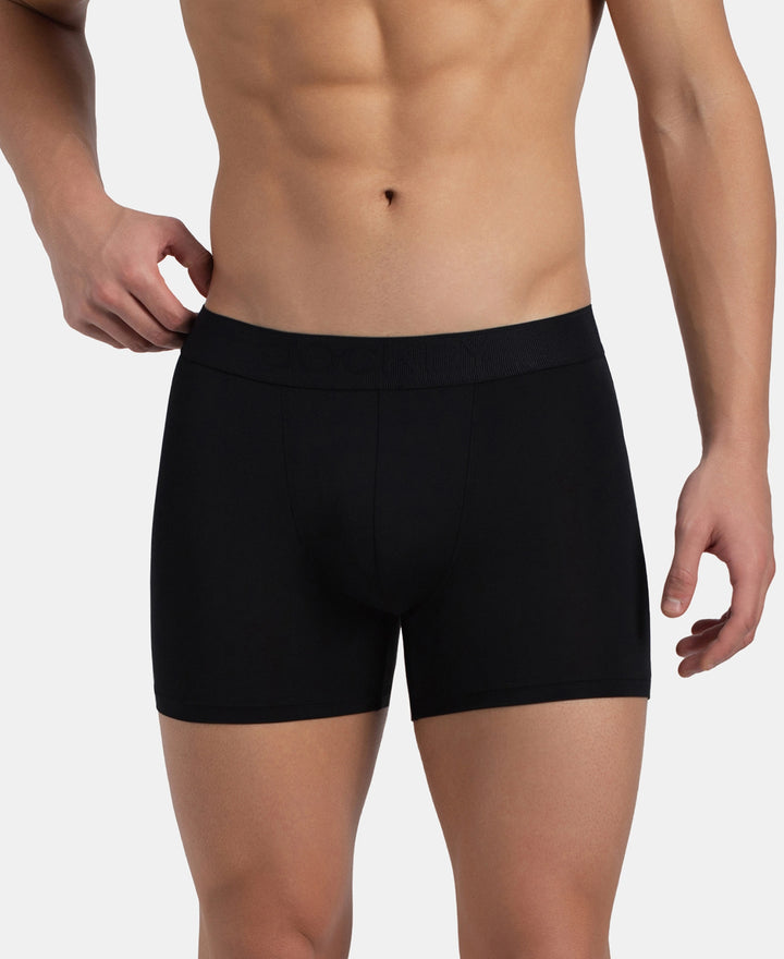 Soft Touch Recycled Microfiber Elastane Stretch Trunk with Ultrasoft Waistband - Black