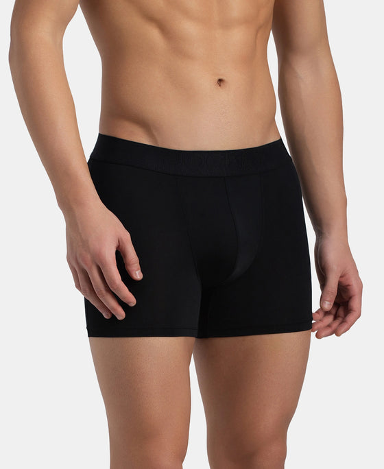 Soft Touch Recycled Microfiber Elastane Stretch Trunk with Ultrasoft Waistband - Black