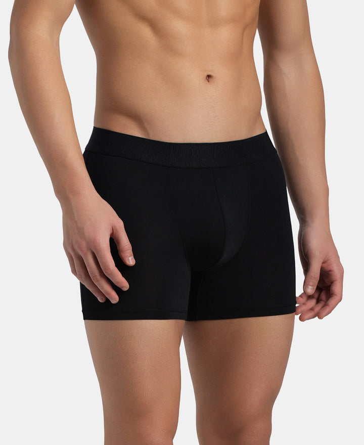 Soft Touch Recycled Microfiber Elastane Stretch Trunk with Ultrasoft Waistband - Black