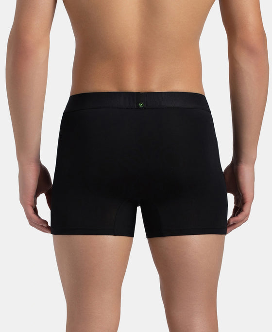 Soft Touch Recycled Microfiber Elastane Stretch Trunk with Ultrasoft Waistband - Black