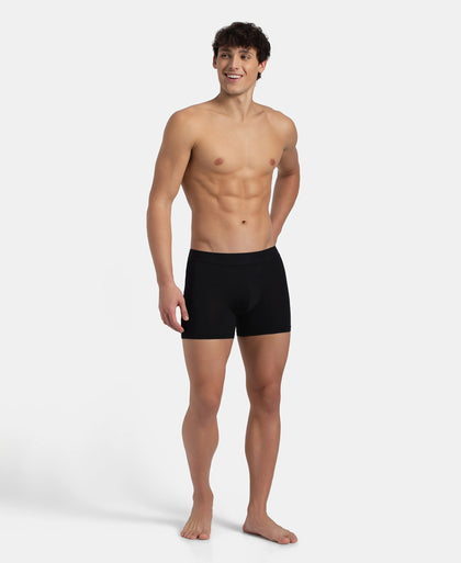 Soft Touch Recycled Microfiber Elastane Stretch Trunk with Ultrasoft Waistband - Black