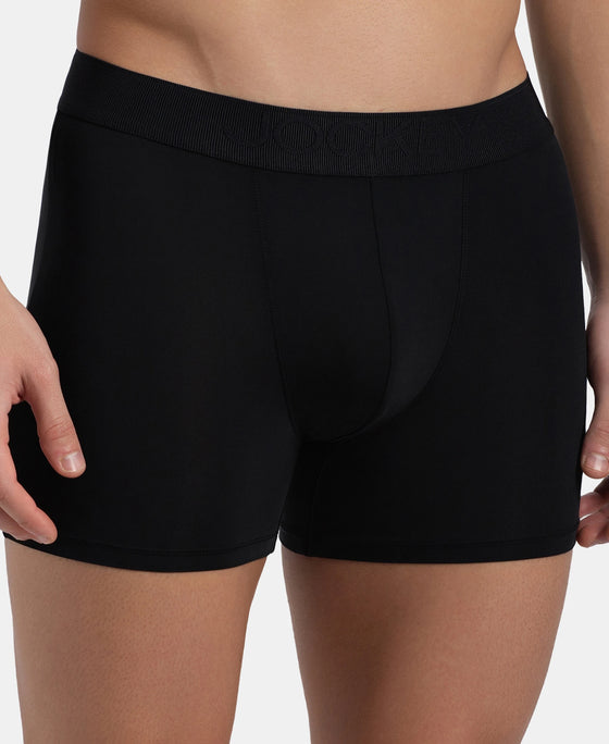 Soft Touch Recycled Microfiber Elastane Stretch Trunk with Ultrasoft Waistband - Black