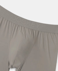 Soft Touch Recycled Microfiber Elastane Stretch Trunk with Ultrasoft Waistband - Bright Light Grey