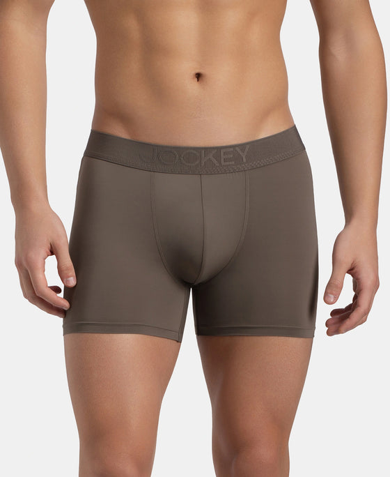 Soft Touch Recycled Microfiber Elastane Stretch Trunk with Ultrasoft Waistband - Dark Khaki
