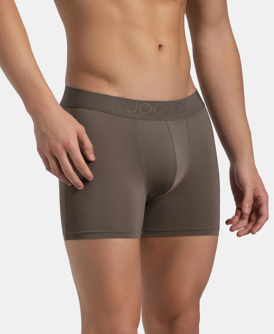 Soft Touch Recycled Microfiber Elastane Stretch Trunk with Ultrasoft Waistband - Dark Khaki