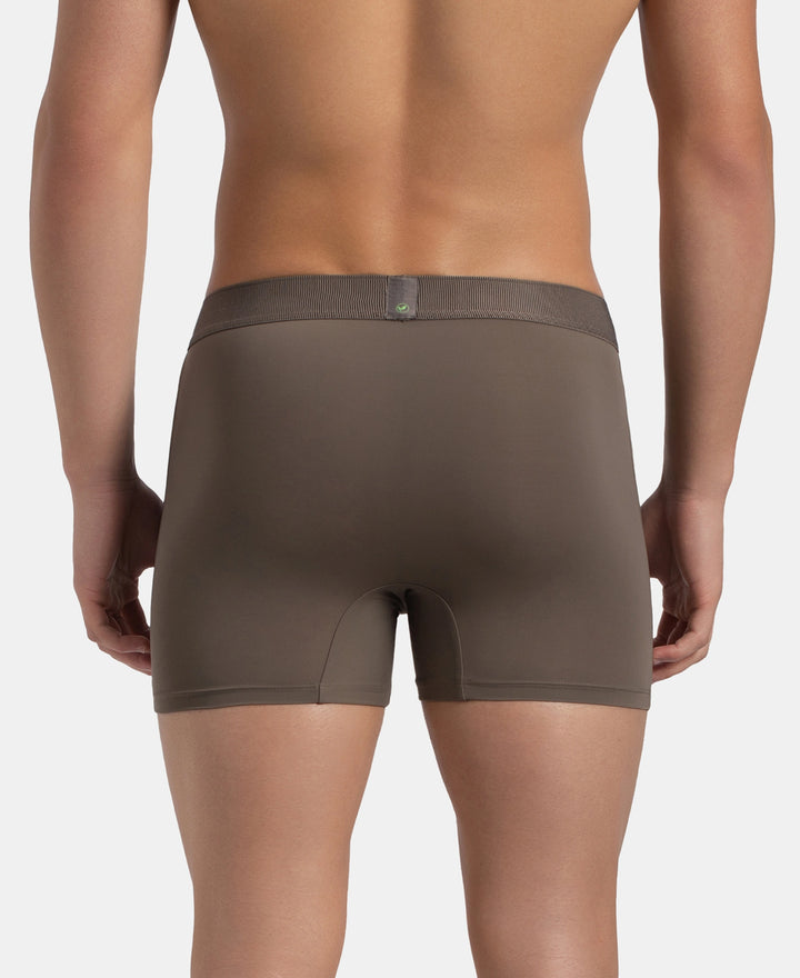 Soft Touch Recycled Microfiber Elastane Stretch Trunk with Ultrasoft Waistband - Dark Khaki