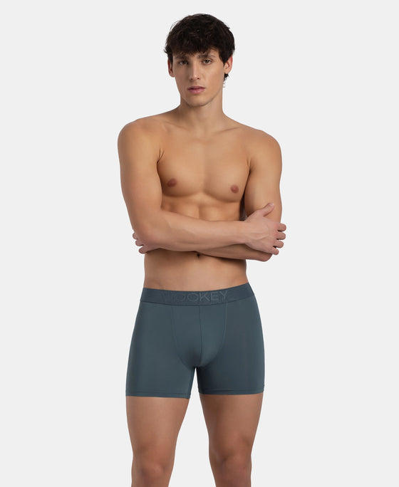 Soft Touch Recycled Microfiber Elastane Stretch Trunk with Ultrasoft Waistband - Stormy Weather