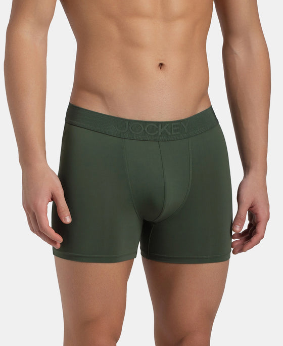 Soft Touch Recycled Microfiber Elastane Stretch Trunk with Ultrasoft Waistband - Thyme