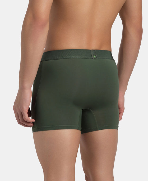 Soft Touch Recycled Microfiber Elastane Stretch Trunk with Ultrasoft Waistband - Thyme