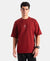 Marvel Avengers Super Combed Cotton Rich Graphic Printed Oversized T-Shirt - Sundried Tomato