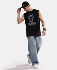 Super Combed Cotton Blend Tank Top - Black