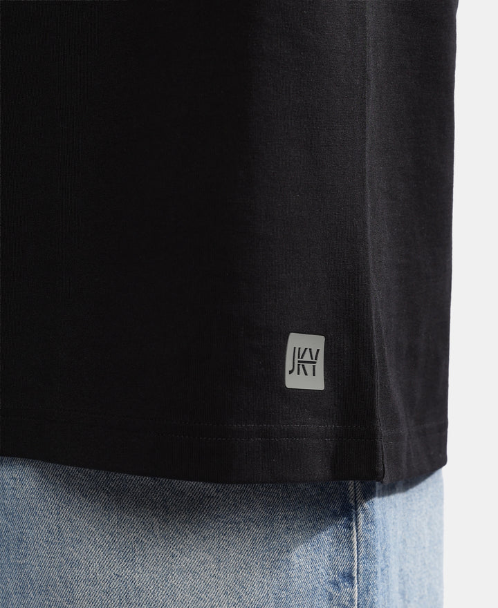 Super Combed Cotton Blend Tank Top - Black