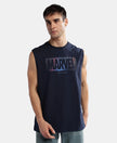 Super Combed Cotton Blend Tank Top - Navy